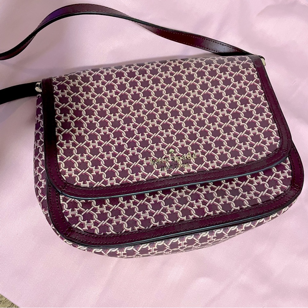 Kate Spade Purple Print Shoulder Bag